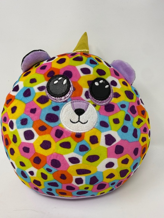 Ty Other - TY Squish-a-Boo Giselle Colorful Leopard Print Plush Leopard Pillow 9 “